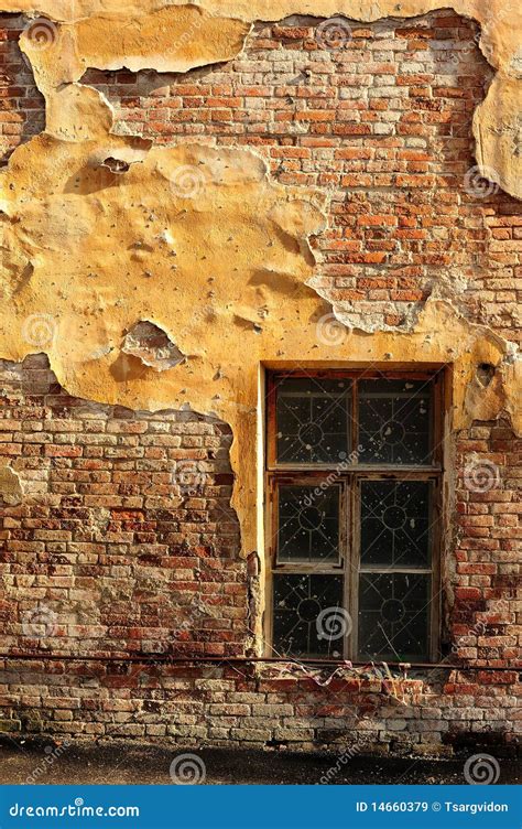 Brick Wall And Window Stock Image Image Of Deteriorated 14660379