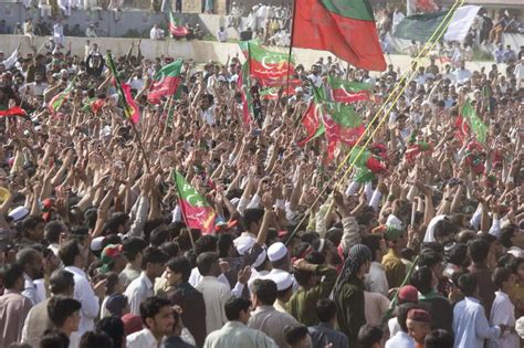A Public Gathering Of A Political Party In Pakistan Editorial Stock