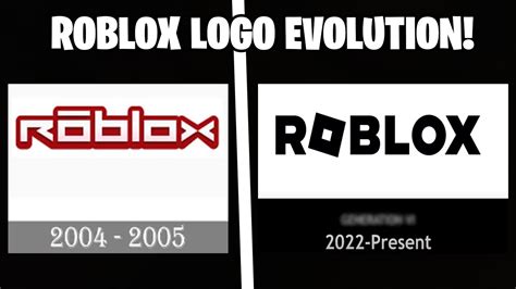 Evolution Of Roblox Logo 2004 2022 Youtube