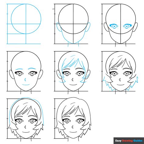 How To Draw Anime Girl Face Front View Drawing And Di Vrogue Co