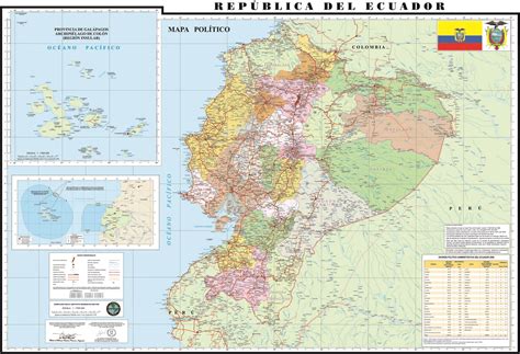 Mapa Politico Del Ecuador Y Sus Elementos Brainlylat