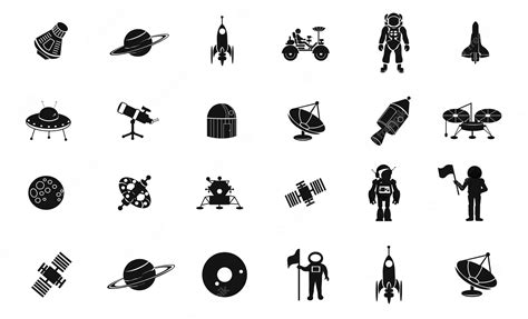 Premium Vector Collection Of Space And Astronomy Icons Vector