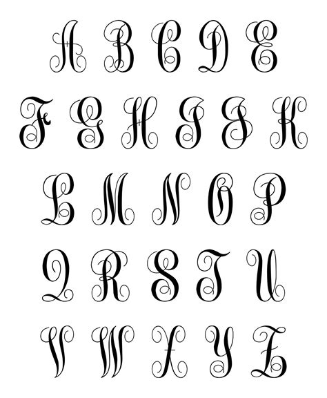10 Best Font Styles Alphabet Printable Alphabet In Different Fonts