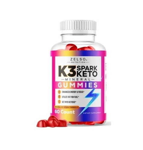 멀티비타민 K3 Spark Mineral Gummies By Zelso Nutrition The Original K3spark Acv Formula Pills Now In