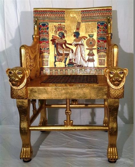 3000 year old golden throne of king tutankhamun the african history