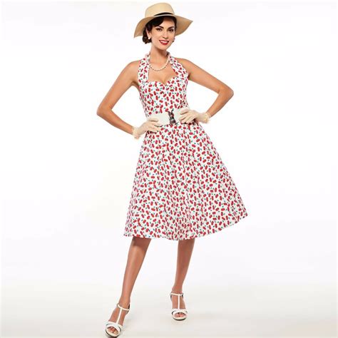 sisjuly 1950s women vintage dress rockabilly style retro floral dress women summer sleeveless