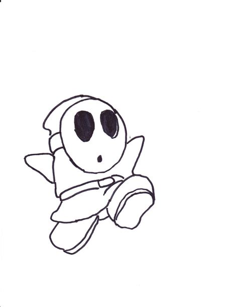 Mario Shy Guy Coloring Pages Coloring Pages