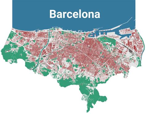 Barcelona Map Detailed Map Of Barcelona City Administrative Area