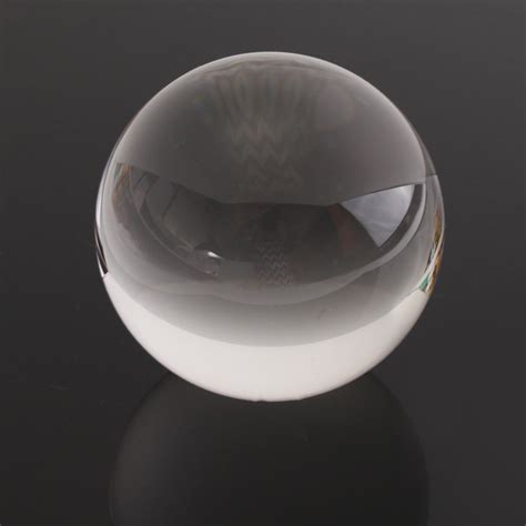 4 Inch Clear Round Glass Artificial Crystal Ball Sphere Decorations Christmas T Sale