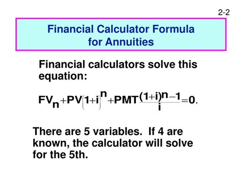Ppt Fv Annuity Formula Powerpoint Presentation Free Download Id