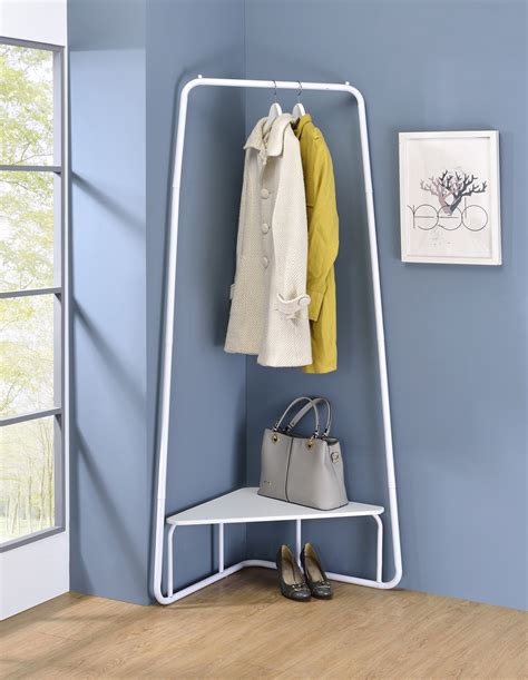 Set out a whole weeks worth of outfits, and you'll save yourself from running around looking for that top until you realize it's in. Knorr Corner Hanging Clothing Garment Rack with Shoe ...