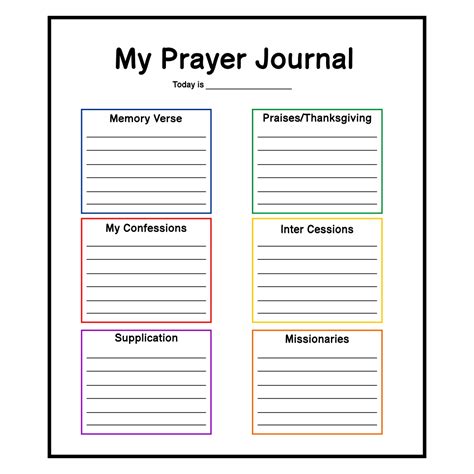 Printable Prayer Sheets Templates Printable Jd