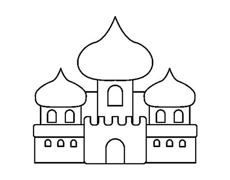Dibujos de castillos de la edad media para colorear. Dibujo de Castillo árabe para Colorear - Dibujos.net