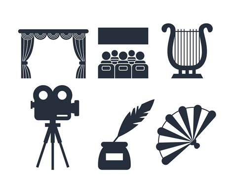 Theater Icon Set Vector Art And Graphics
