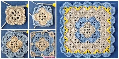 1 sc in 2nd ch from hook, * skip 3 ch, shell (see special stitches) in next ch, skip 3 ch. Crochet Shell Square Blanket - Free Pattern - DIY 4 EVER