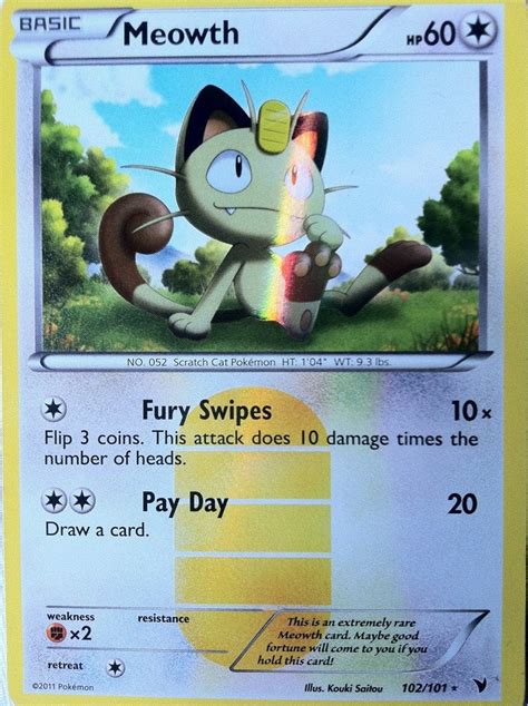 Is this meowth card meant to be called minccino? This is an extremely rare Meowth card. And possibly the rarest card I own. : pokemon