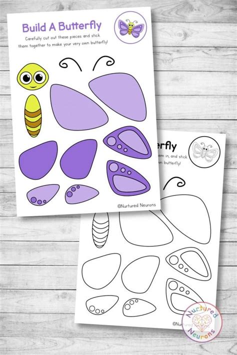 Make a Beautiful Butterfly with this Build A Butterfly Craft - Nurtured
