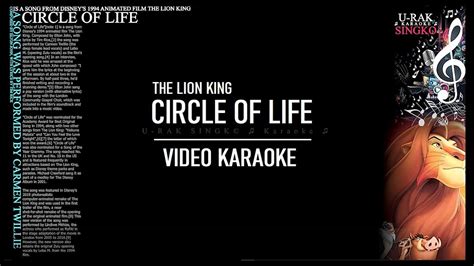 Circle Of Life Elton John Karaoke ♫ Youtube