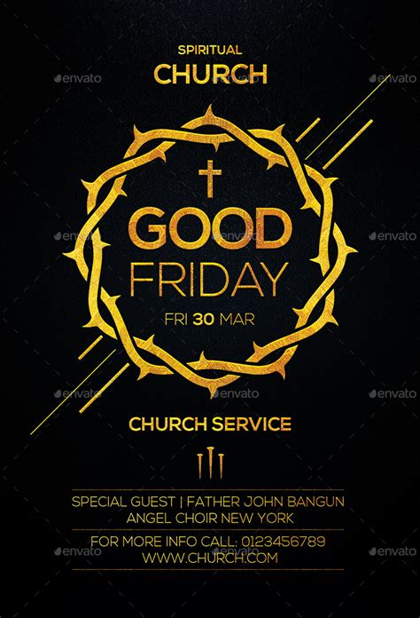 Good Friday Flyer Print Templates Graphicriver