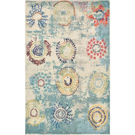 Unique Loom Barcelona Multi 5 Ft X 8 Ft Area Rug 3119807 The Home Depot