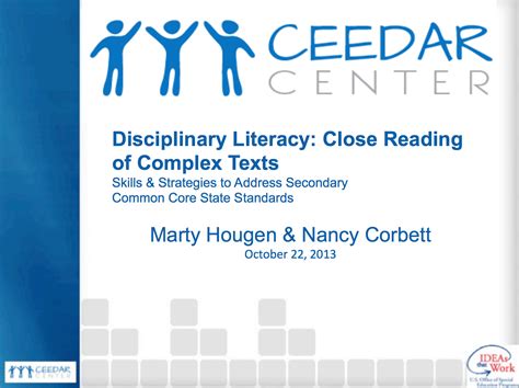 Disciplinary Literacy Ceedar
