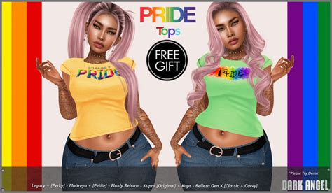 Second Life Marketplace Dark Angel Pride Cuff Tshirts Free T