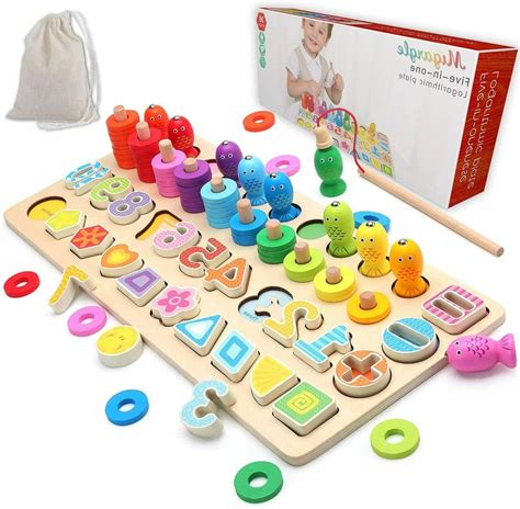 Every parent thinks their child is a genius (even there are different types of puzzles for different ages. Wooden Number Puzzle Sorting Montessori Toys for Toddlers