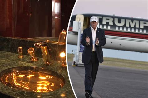 Art can be a terrific way of insulting the powerful. Inside Trump's £80 million jet - with GOLD bathroom | Daily Star