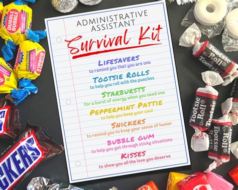 Administrative Assistant Survival Kit T Tags Administrative