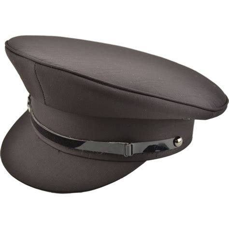 Black Military Peaked Cap Angel Clothing
