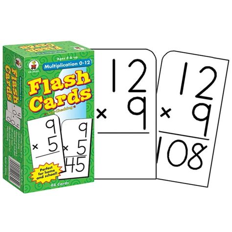 3 Pk Flash Cards Multiplication 0 12