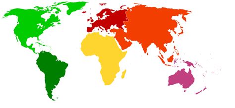 World Color Outline Map Full Size