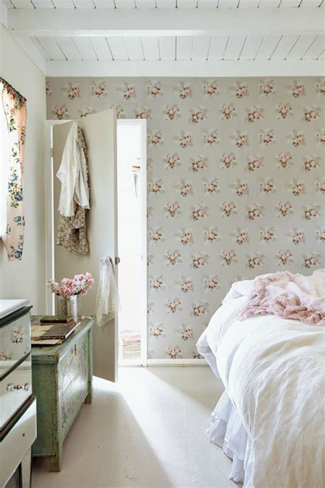 Romance Bedroom Wallpaper Design Camas Shabby Chic Shabby Chic Tapete