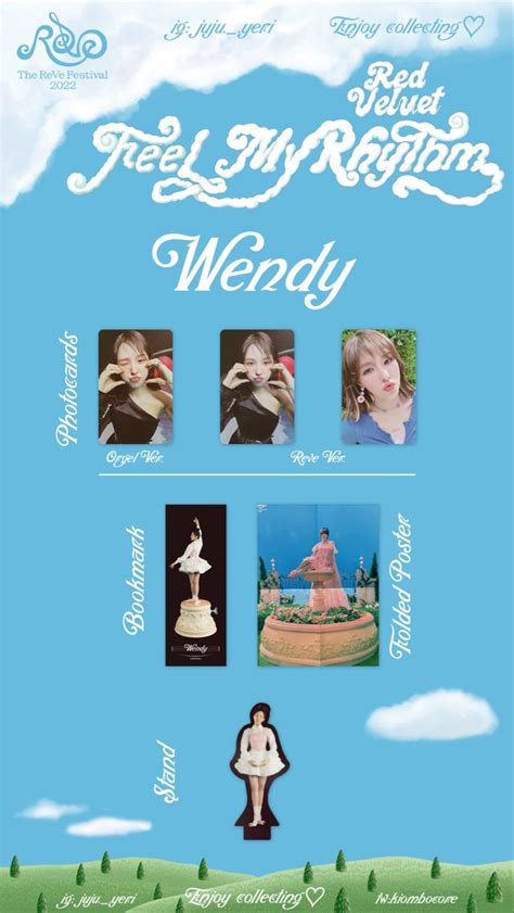 Red Velvet Feel My Rhythm Photocard Template Wendy In Photocard Red Velvet Photo Cards