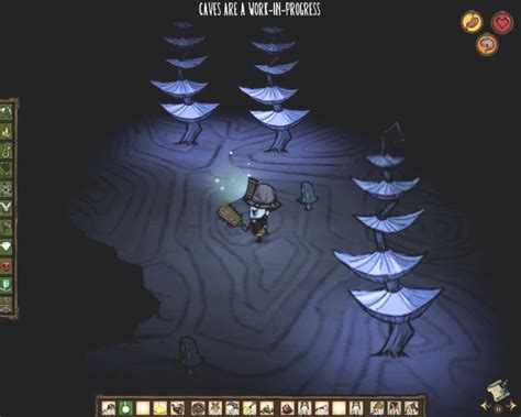 If you're not familiar with the mechanics of don't starve, you should review the world options to ease yourself into things and get acclimated to the gameplay, items, and enemies. Fauna and flora | Caves - Don't Starve Game Guide | gamepressure.com