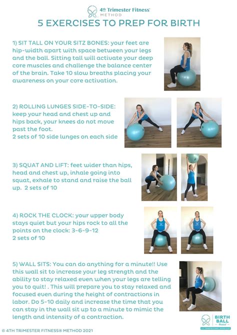 5 Birth Ball Exercises To Get Stronger During Your Pregnancy — 4th Trimester Fitness Method
