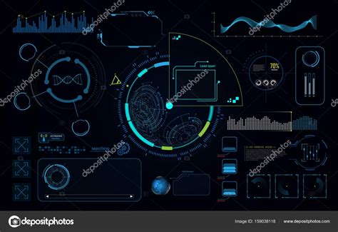 Hi Tech Sci Fi Concept Backgrou Hud Ui Screen Dashboard Template