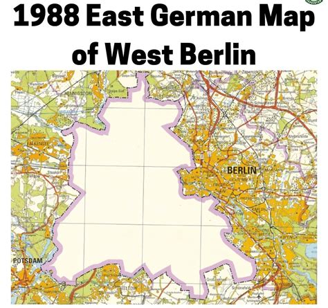 Mapsontheweb 1988 East German Map Of West Berlin