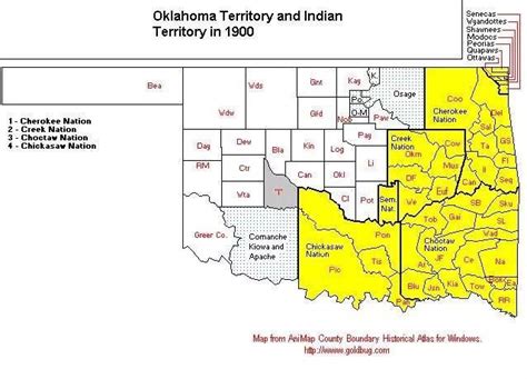 Old Oklahoma Oklahoma History Creek Nation Chickasaw