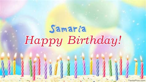 Happy Birthday Samaria Pictures Congratulations