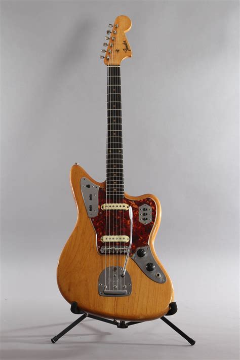 1962 Fender Jaguar Natural Refin Guitar Chimp