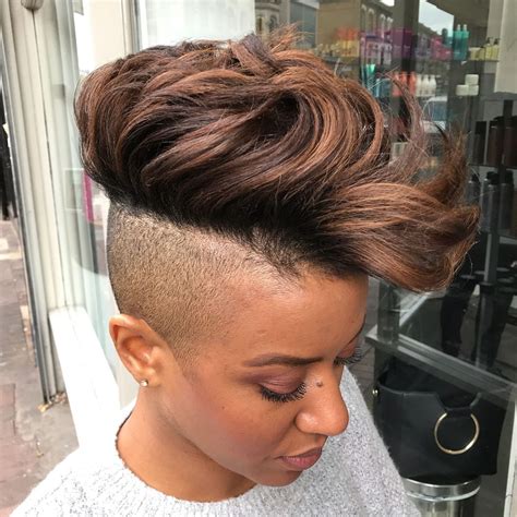 Most Captivating African American Short Hairstyles Shaved Side Hairstyles Short Hair
