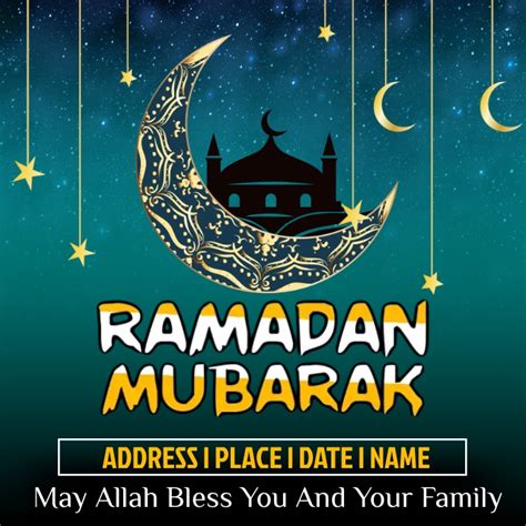 Ramadan Mubarak Template Postermywall