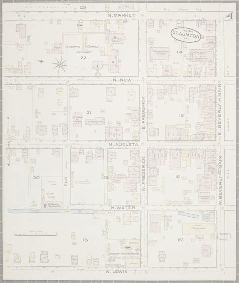 Image 4 Of Sanborn Fire Insurance Map From Staunton Independent Cities