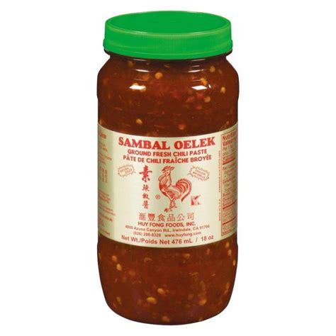 Sambal Oelek Chili Sauce 12 X 460 Ml Distribution Ma