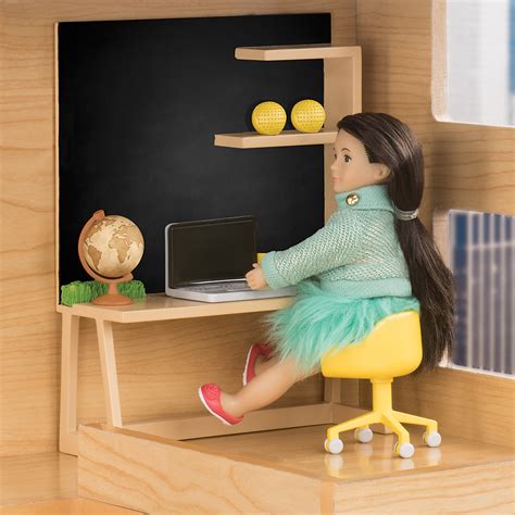Home Workspace Set Furniture For 6 Inch Dolls Lori