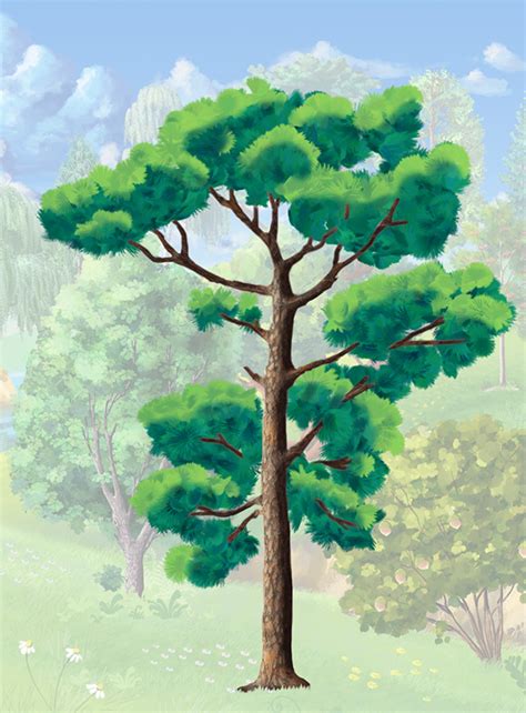 2d Painting Trees On Behance