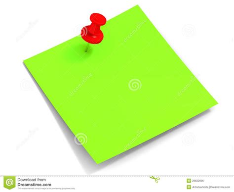 Sticky Reminder Note Stock Illustration Illustration Of Memo 26622096