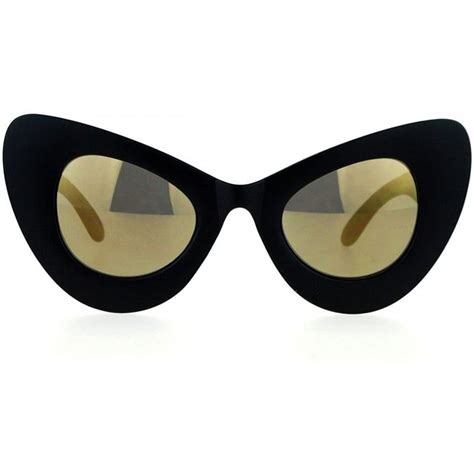 super oversized cateye sunglasses cat womens fashion mirror lens uv 400 matte black