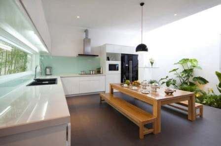 desain  konsep dapur outdoor semi terbuka  luar ruangan dapur